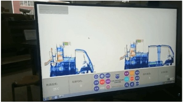 貨車通過x光安檢機(jī)是什么樣子的？